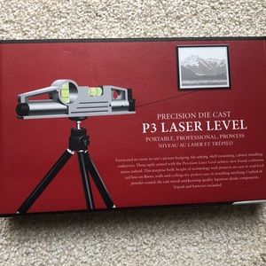 Precision Die Cast Portable P3 Laser Level!! Great Xmas gift!!
